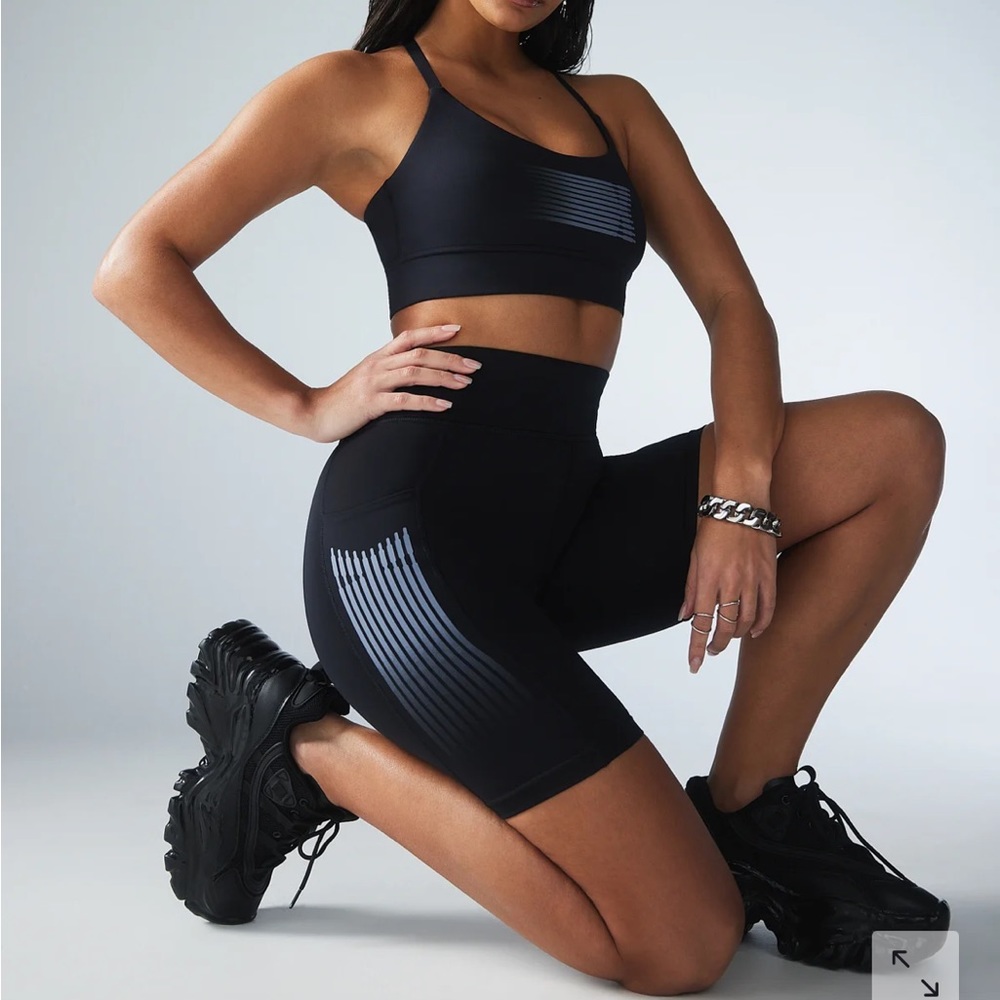 Savage X Fenty Band-It High-Waist Bike Short and Bra set
